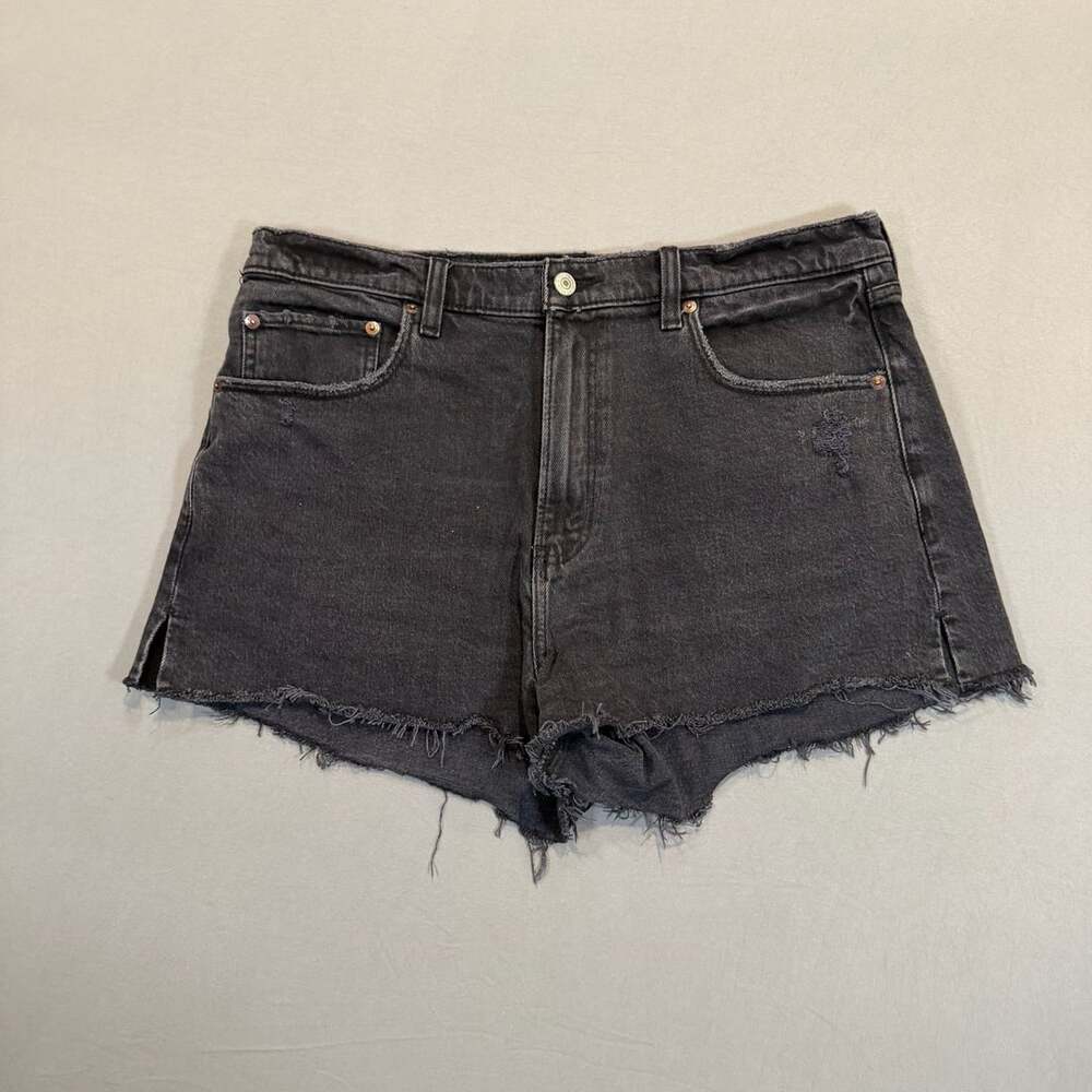 Abercrombie & Fitch The Mom Short Size 32/14 Black